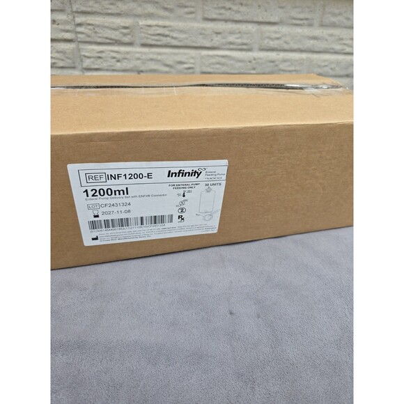 30 Infinity Enteral Pump Delivery Sets 1200mL w/ ENFit Connector  Exp 2027 - Picture 1 of 5
